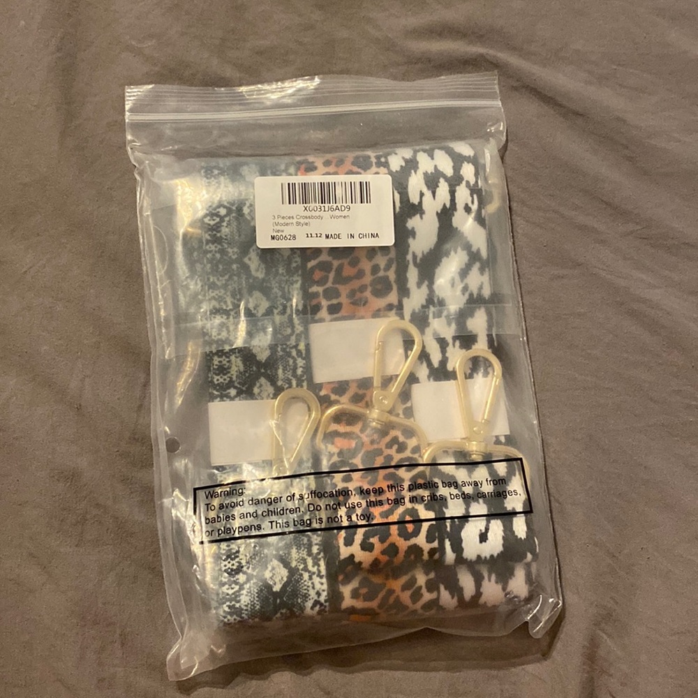 3 Pieces Crossbody Adjustable Guitar Style Purse Straps